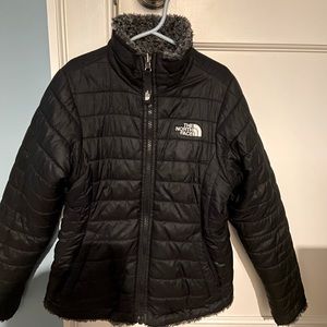 The North Face Mossbud Swirl Jacket Girls (7/8) Reversible